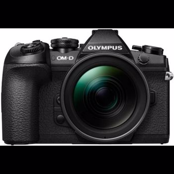 Aparat Foto Mirrorless Olympus E-M1 MARK II Body, 20.4 MP, Filmare 4K, WI-FI + Obiectiv EZ-M1240PRO (Negru)