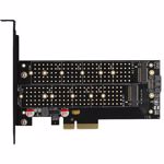 Adaptor AXAGON PCI-E 3.0 4x DUAL M.2 SSD pcem2-d