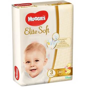Scutece Elite Soft Nr. 3, 5-9 kg, 80 bucati, Huggies