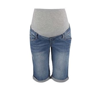 Pantaloni scurti Mama.licious Alba albastri