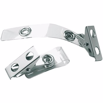 Clips metalic pentru ecuson, 25 bucati/cutie
