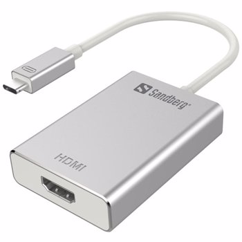 Adaptor USB-C HDMI Sandberg Alb 136-12