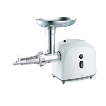 Masina de tocat carne MYRIA MY4075, 0.5kg/min, 1200W, accesoriu carnati/suc de rosii/kebbe, alb