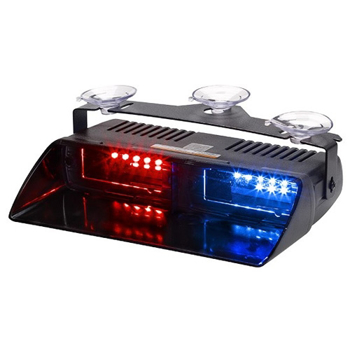 Lampa LED stroboscopica pentru parbriz rosu-albastru 080317-2