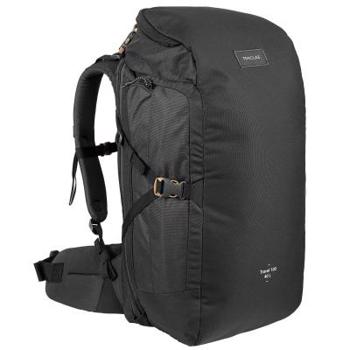 Rucsac Trekking Călătorie Compact Travel 100 40 L Negru FORCLAZ