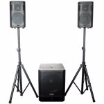 KIT SUBWOOFER 15 inch/38CM + 2 SATELITI 8inch/20CM 800W RMS BST