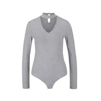 Body gri melanj cu model chocker Noisy May Ida