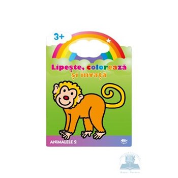 3+ Animalele 2 - Lipeste, coloreaza si invata 503059