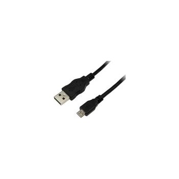 LogiLink Cablu USB 2.0 Tip- A Male pentru Tip- micro B Male, 1 m, negru