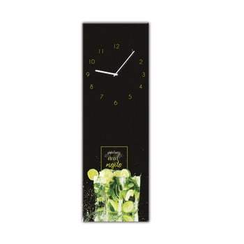 Ceas de perete Styler Glassclock Mojito, 20 x 60 cm