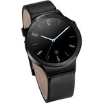 Smartwatch Huawei W1 Metalic Negru Bratara Piele Neagra