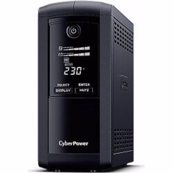 Cyber Power UPS Line Interactiv cu management, LCD, tower, 700VA/ 390W, AVR, 4 x socket Schuko, display LCD, conector USB, port RS232