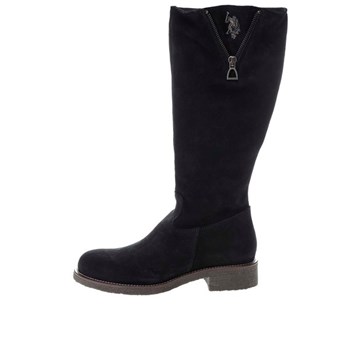 Cizme negre U.S. Polo Assn. Fergie din piele intoarsa pentru femei