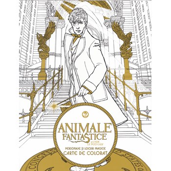 Animale fantastice si unde le poti gasi - Carte de colorat