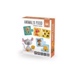 Puzzle educativ Montessori - Animale si hrana lor