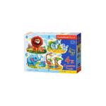 Puzzle 4 in 1. Animals of Africa