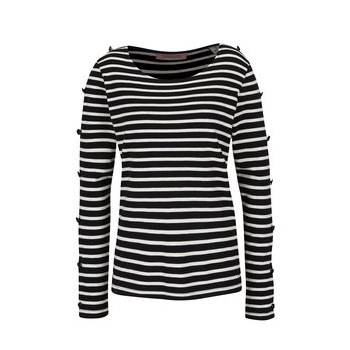 Bluza neagra & crem din jerseu Scotch & Soda
