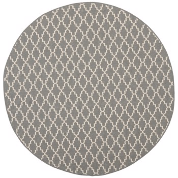 Covor Oriental & Clasic Gwen, Rotund, Negru/Bej, 160x160