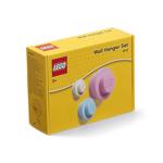 Cuier LEGO 3 culori alb roz bleu