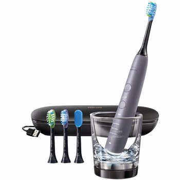 Periuta de dinti sonica electrica DiamondClean Smart HX9924/47 62.000 miscari/min BrushPacer SmarTimer Gri Negru hx9924/47