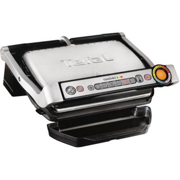 Grătar electric TEFAL OptiGrill+ GC712D34, 2000 W, Termostat reglabil, Inox