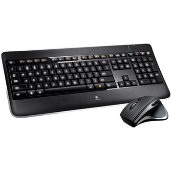 Kit tastatura + mouse Logitech MX800, Wireless, Negru