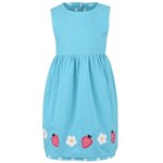 Rochie Frugi Lamorna turcoaz cu model