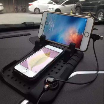 Suport automobil magnetic pentru Telefon mobil, Navigatie, USB, incarcare auto