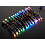 LED-uri RGB de 12mm (25 pe fir)