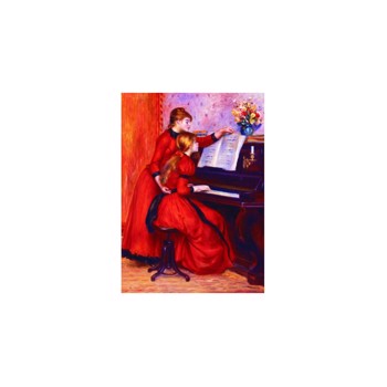 Puzzle Gold Puzzle - Auguste Renoir: Young Girls at the Piano, 1.000 piese (Gold-Puzzle-60232)