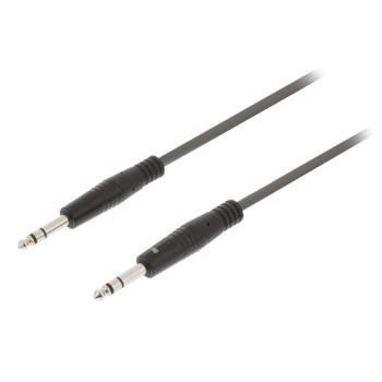 Cablu audio stereo Sweex 6.35mm tata - 6.35mm tata 5m gri swop23020e50
