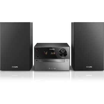 Microsistem audio PHILIPS BTM2310/12, 15W, Bluetooth, USB, CD, Radio FM, negru