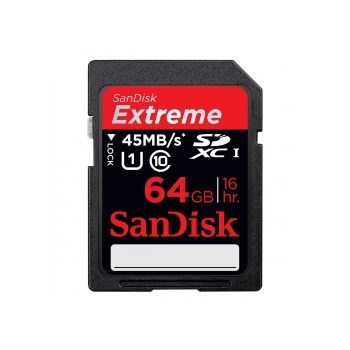 SanDisk SDXC 64GB Extreme UHS-i 45MB/s Video HD SDSDX-064G-X46