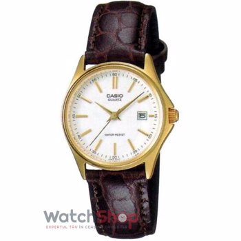 Ceas dama Casio, din piele, maro