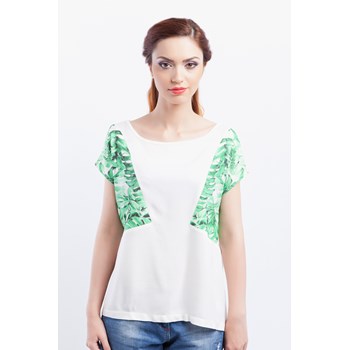Bluza casual dama Medicine alb-verde