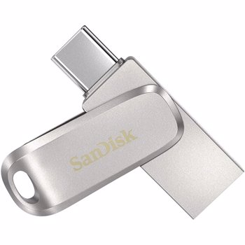Stick USB SanDisk Ultra Dual Drive Luxe SDDDC4-128G-G46, 128GB, USB 3.1/USB Type-C (Argintiu)
