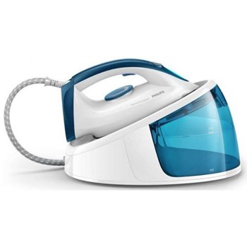 Statie de calcat PHILIPS FastCare Compact GC6709/20, 2400W, 200g/min, 1.3l, talpa ceramica, alb-albastru