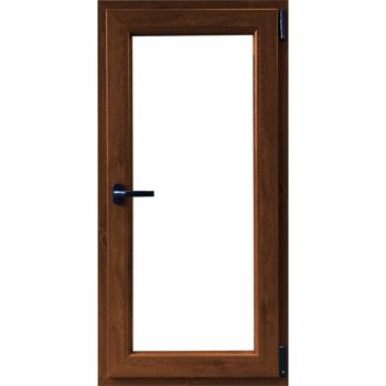 Fereastra PVC, 5 camere, stejar, 86 x 116 cm