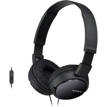Casti SONY MDR-ZX110APB, Cu Fir, On-Ear, Microfon, negru