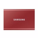 SSD extern Samsung T7 portabil, 1TB, USB 3.2, Metallic Red