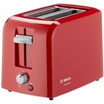 Prajitor de paine Bosch TAT3A014, 980 W, 2 felii, Rosu
