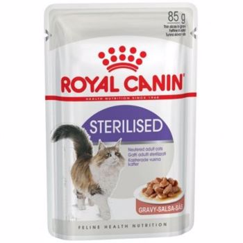 Hrana umeda pentru pisici Royal Canin, Sterilised, in sos, 12x85g