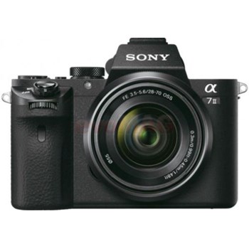 Aparat foto Mirrorless Sony Alpha A7II, 24.3 MP, Full-Frame, Wi-Fi, NFC, E-Mount, ISO 50–25600, Negru + Obiectiv SEL2870 28-70mm, Negru