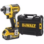 Masina de insurubat cu impact acumulator XR Li-Ion 18V 2x5.0Ah Dewalt dcf887p2-qw
