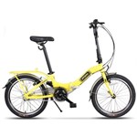 Bicicleta Pegas Camping 3S, Pliabila, Roti 20", 3 Viteze (Galben)