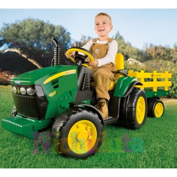 JD Ground Force, Peg Perego, w/trailer, Verde