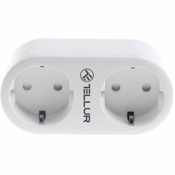Priza smart Tellur 2 Porturi Schuko 3680W White
