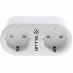 Priza smart Tellur 2 Porturi Schuko 3680W White