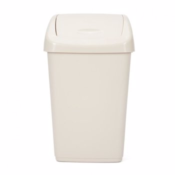 Heinner Cos gunoi cu capac batant, 15 L, Kara, BEJ; Dimensiune: 285 X 225 X 465 MM