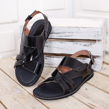 Sandale Piele Saliki negre